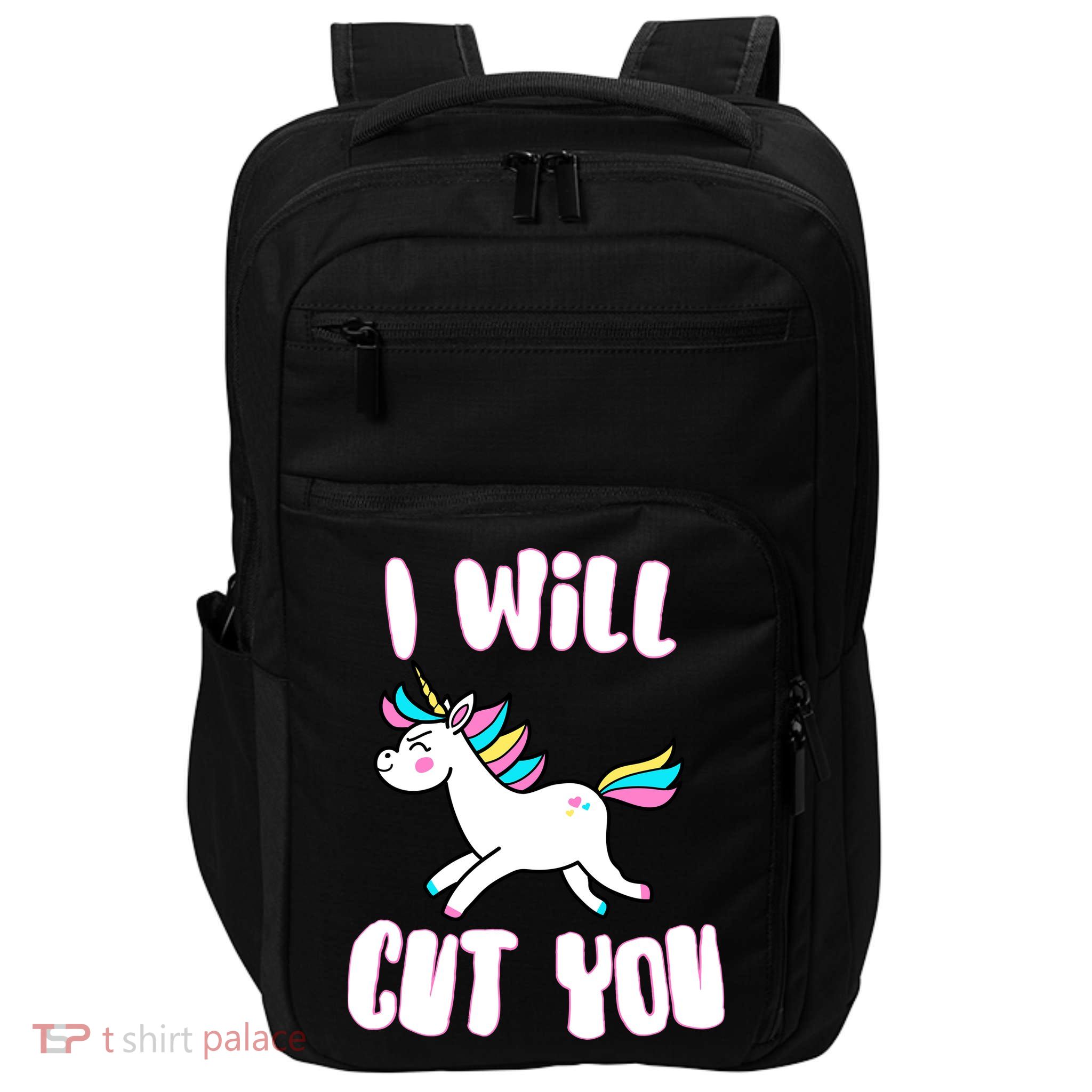 I Will Cut You Stabby Unicorn Impact Tech Backpack