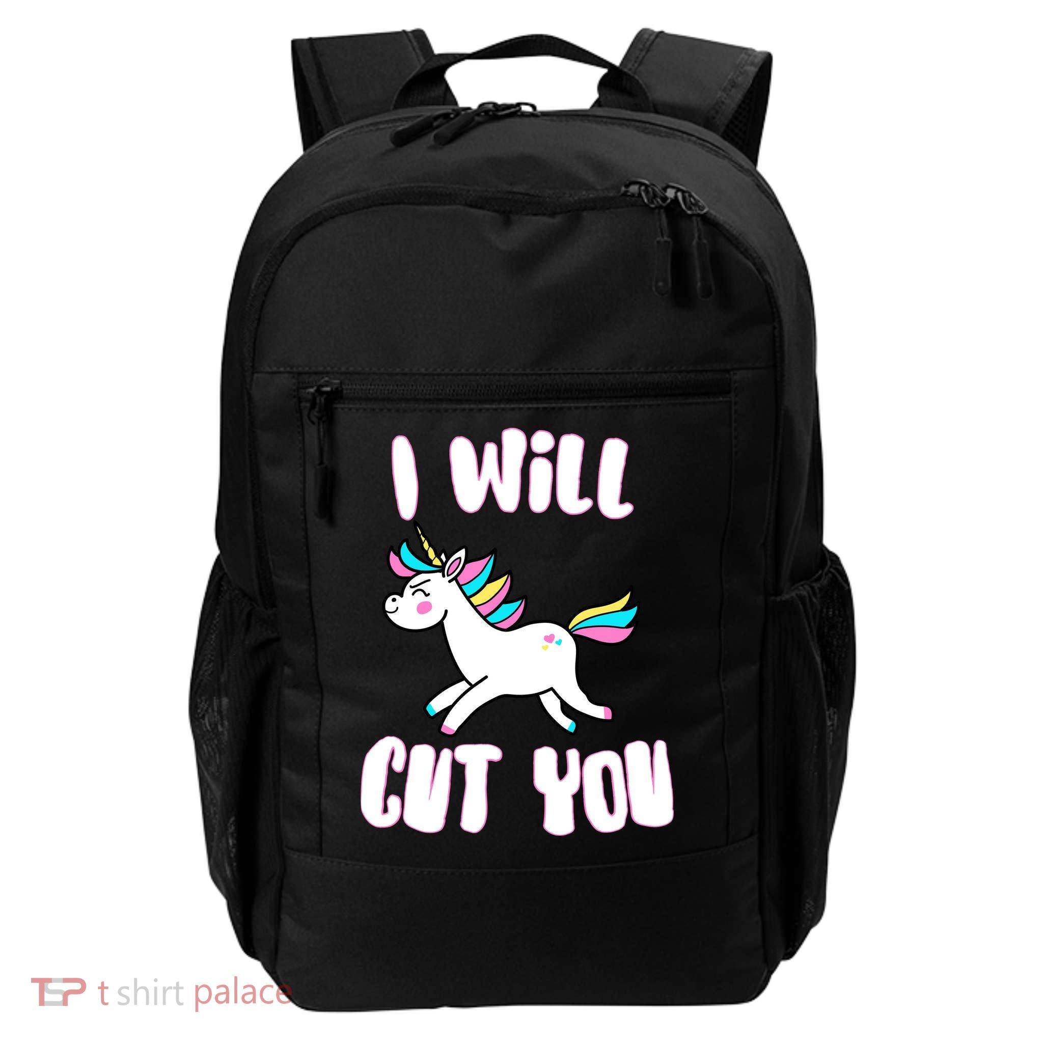 I Will Cut You Stabby Unicorn Backpack