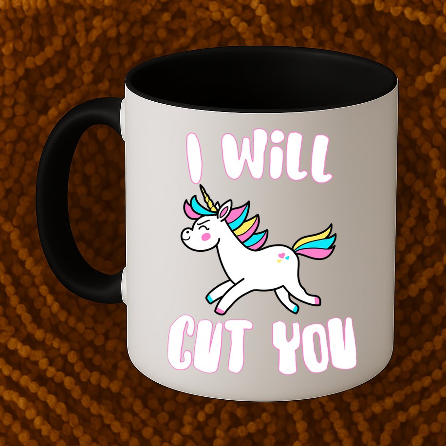 I Will Cut You Stabby Unicorn Mug
