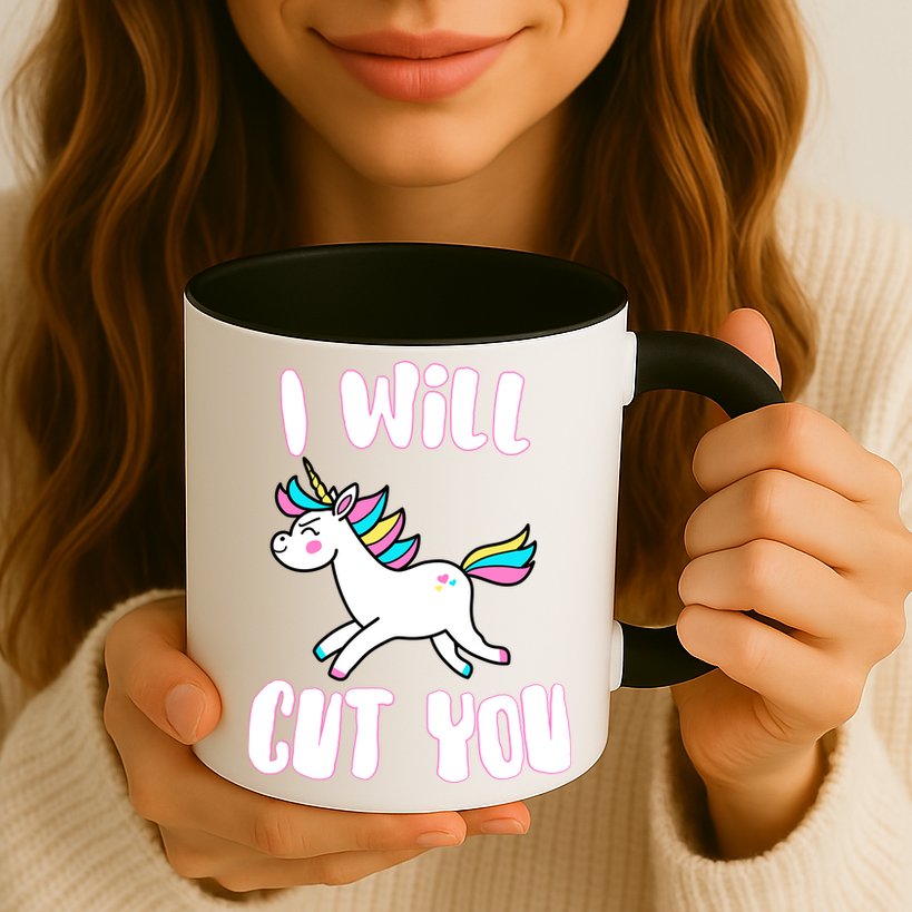 I Will Cut You Stabby Unicorn Mug