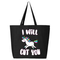 I Will Cut You Stabby Unicorn 25L Jumbo Tote
