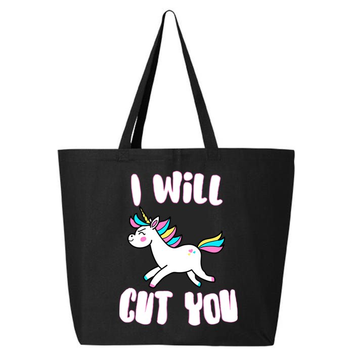 I Will Cut You Stabby Unicorn 25L Jumbo Tote
