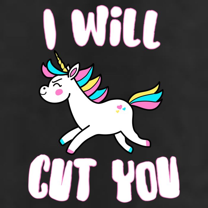 I Will Cut You Stabby Unicorn 25L Jumbo Tote