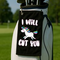 I Will Cut You Stabby Unicorn Golf Towel