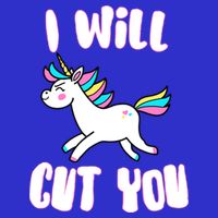 I Will Cut You Stabby Unicorn Long Sleeve Shirt