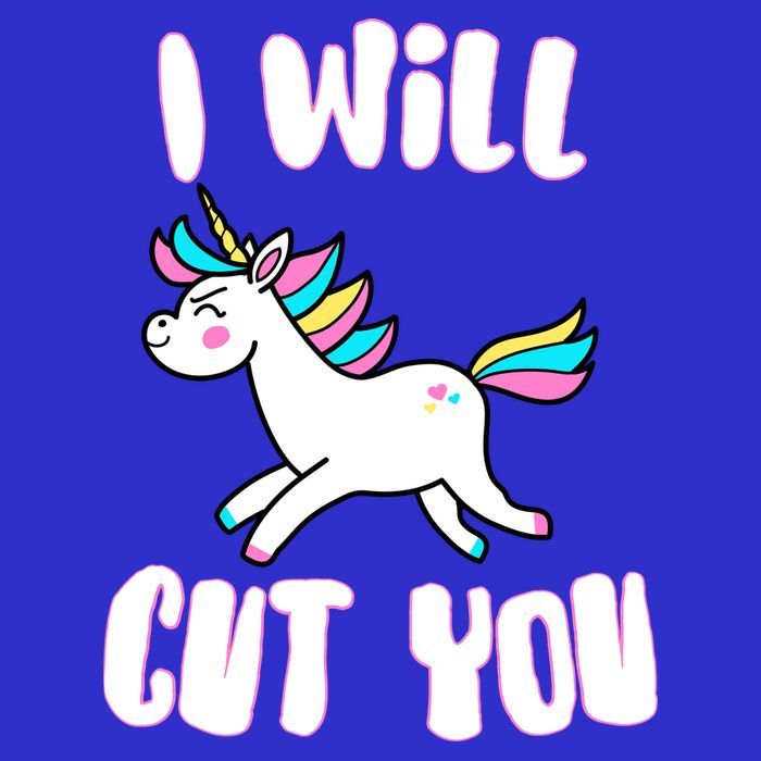 I Will Cut You Stabby Unicorn Long Sleeve Shirt