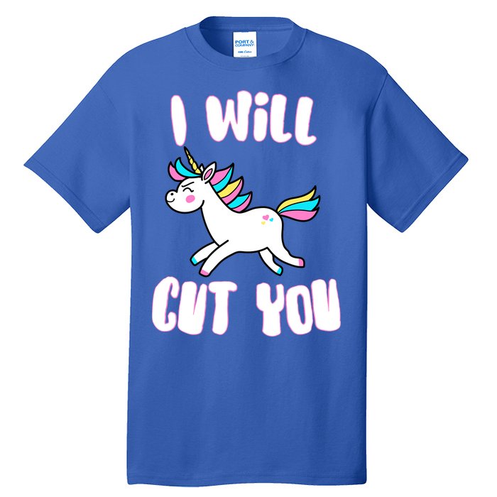 I Will Cut You Stabby Unicorn Tall T-Shirt