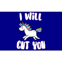 I Will Cut You Stabby Unicorn Bumper Sticker