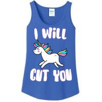 I Will Cut You Stabby Unicorn Ladies Essential Tank