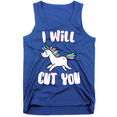 I Will Cut You Stabby Unicorn Tank Top