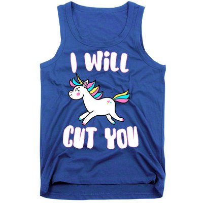 I Will Cut You Stabby Unicorn Tank Top