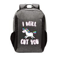I Will Cut You Stabby Unicorn Vector Backpack