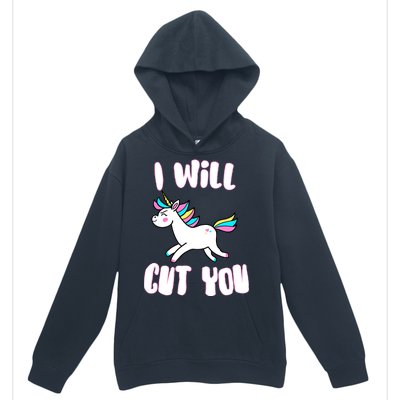 I Will Cut You Stabby Unicorn Urban Pullover Hoodie