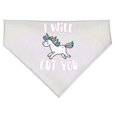 I Will Cut You Stabby Unicorn USA-Made Doggie Bandana