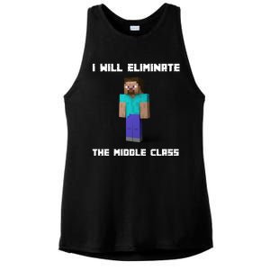 I Will Eliminate The Middle Class Ladies PosiCharge Tri-Blend Wicking Tank