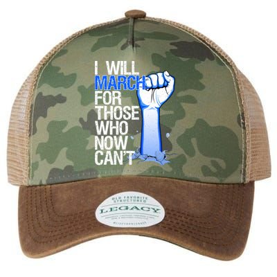 I Will March For Those Who Now Can't Legacy Tie Dye Trucker Hat