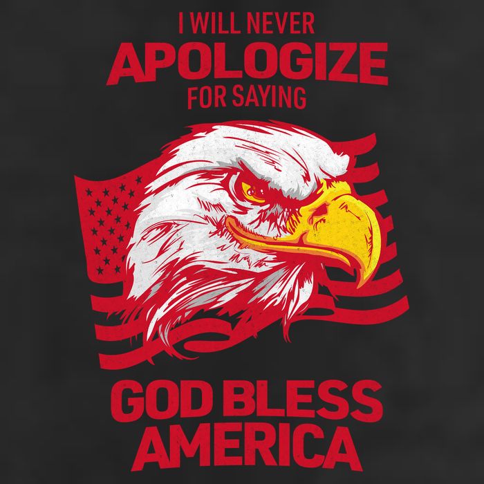 I Will Never Apologize For Saying God Bless America Adult Drive Performance Visor