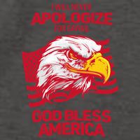 I Will Never Apologize For Saying God Bless America Vector Backpack