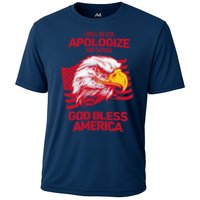 I Will Never Apologize For Saying God Bless America Cooling Performance Crew T-Shirt