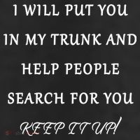 I Will Put Your In my Trunk And Help People Search For You Beanie