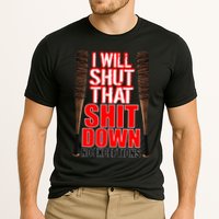 I Will Shut That Shit Down No Exceptions Barbwire Bat Dead Zombies Performance Shirt
