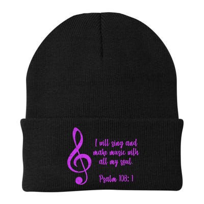 I Will Sing And Make Music With All My Soul Beanie