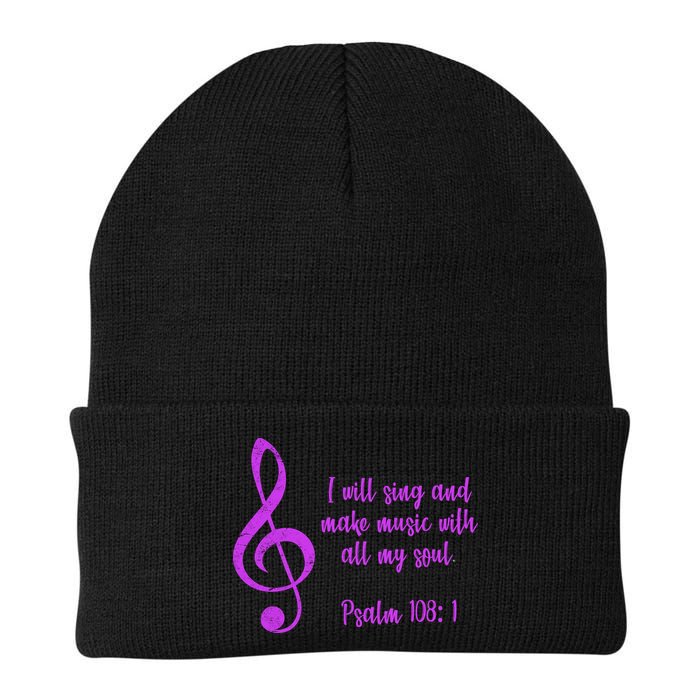 I Will Sing And Make Music With All My Soul Beanie