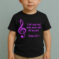 I Will Sing And Make Music With All My Soul Toddler T-Shirt