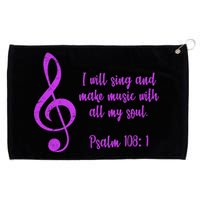 I Will Sing And Make Music With All My Soul Grommeted Golf Towel