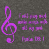 I Will Sing And Make Music With All My Soul Cotton Canvas Backpack