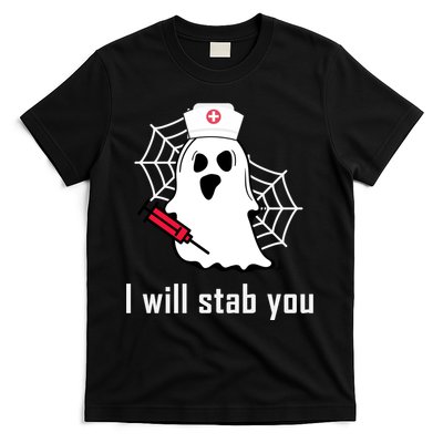 I Will Stab You Ghost Nurse T-Shirt