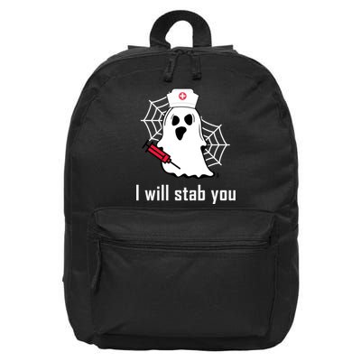 I Will Stab You Ghost Nurse 16 in Basic Backpack