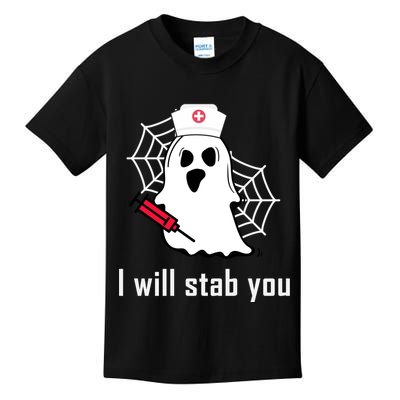 I Will Stab You Ghost Nurse Kids T-Shirt