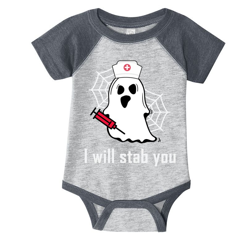 I Will Stab You Ghost Nurse Infant Baby Jersey Bodysuit