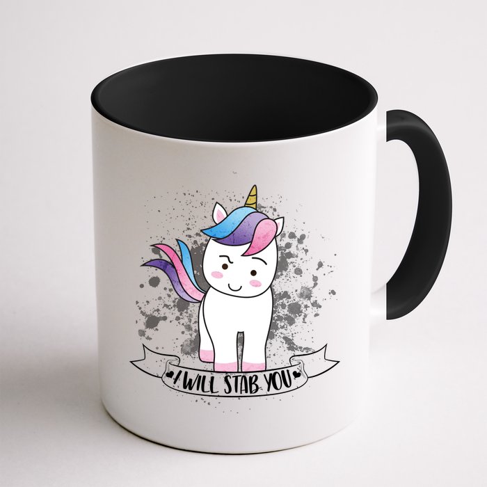I Will Stab You Unicorn Mug