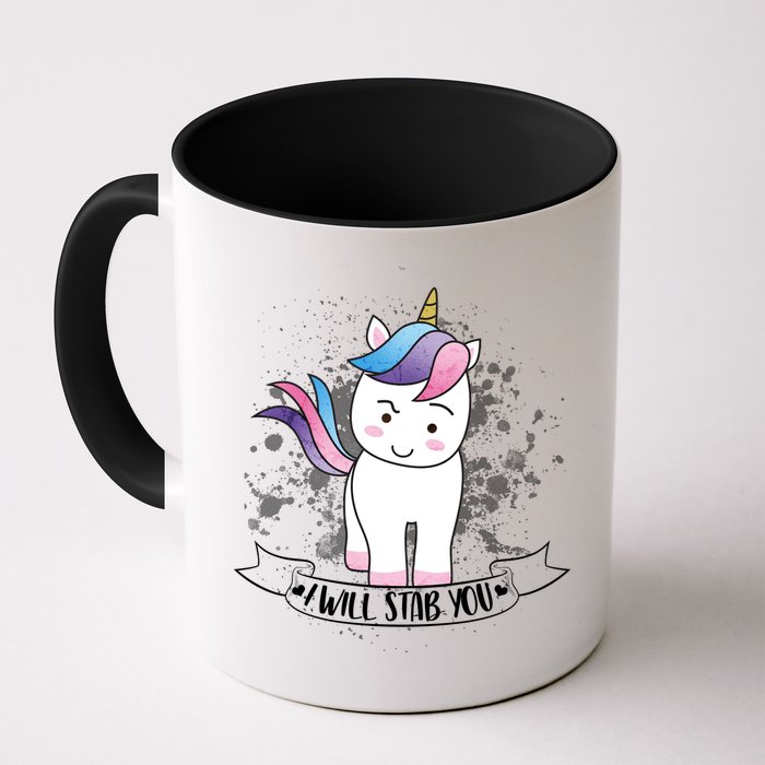 I Will Stab You Unicorn Mug