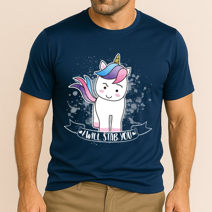 I Will Stab You Unicorn Performance Shirt