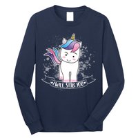 I Will Stab You Unicorn Long Sleeve Shirt