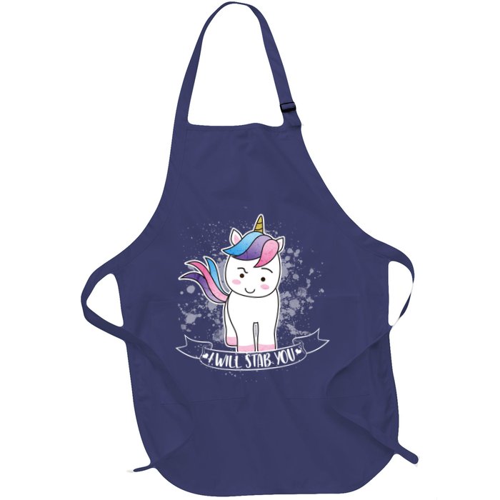 I Will Stab You Unicorn Apron