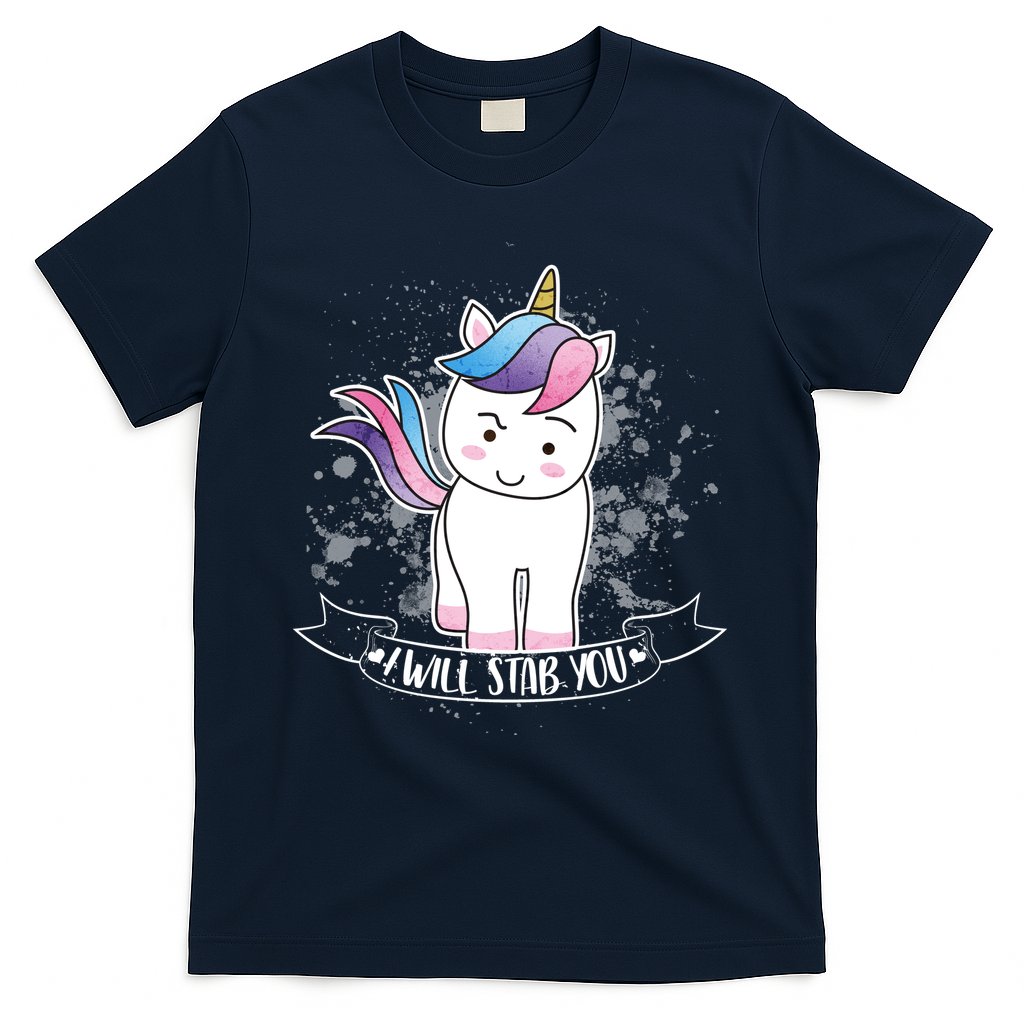 I Will Stab You Unicorn T-Shirt