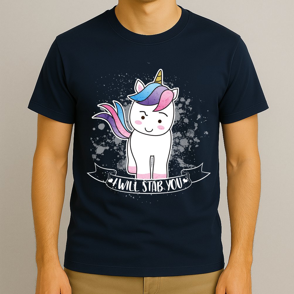 I Will Stab You Unicorn T-Shirt