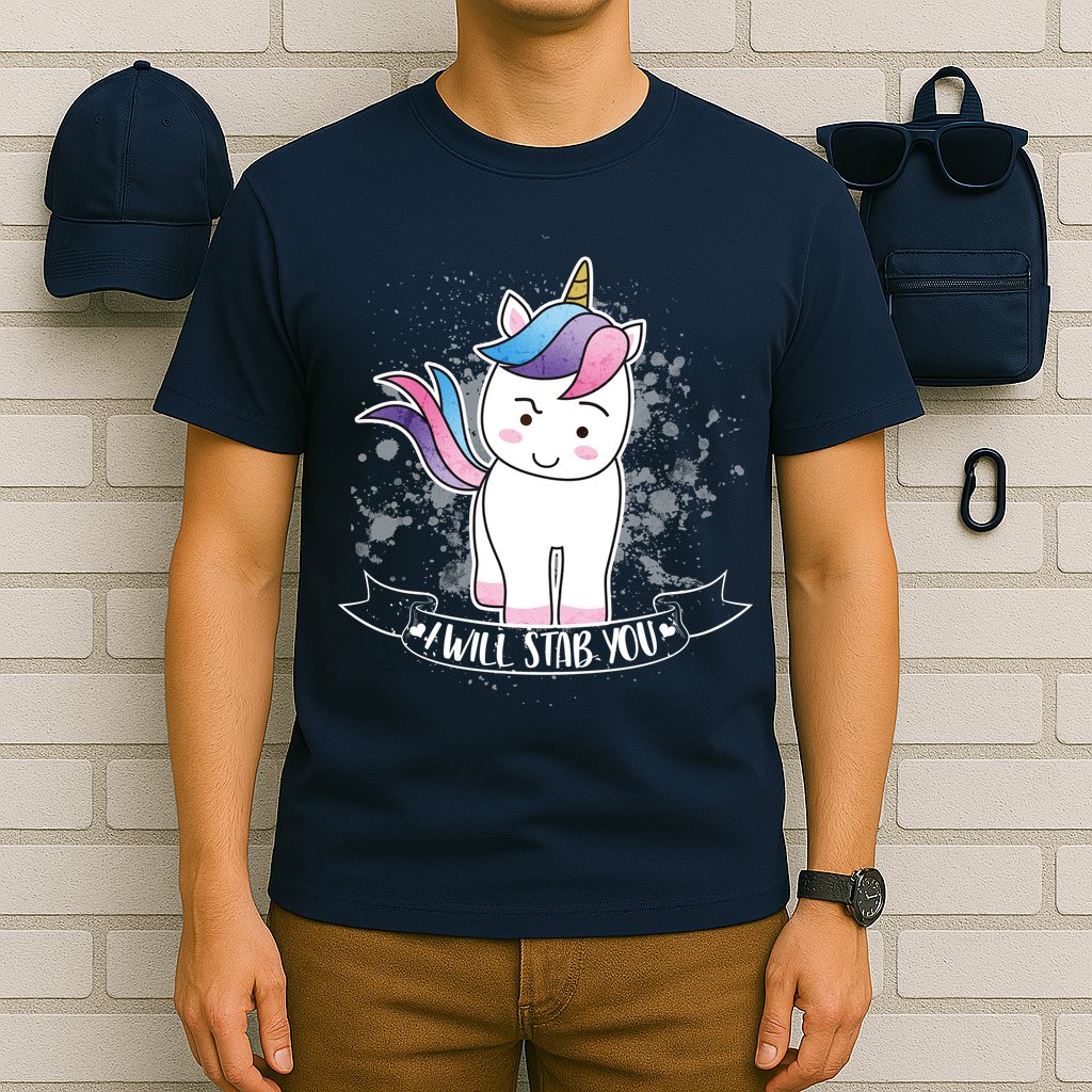 I Will Stab You Unicorn T-Shirt