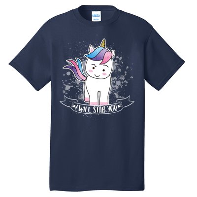 I Will Stab You Unicorn Tall T-Shirt