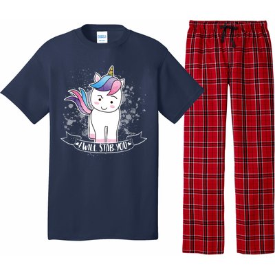 I Will Stab You Unicorn Pajama Set