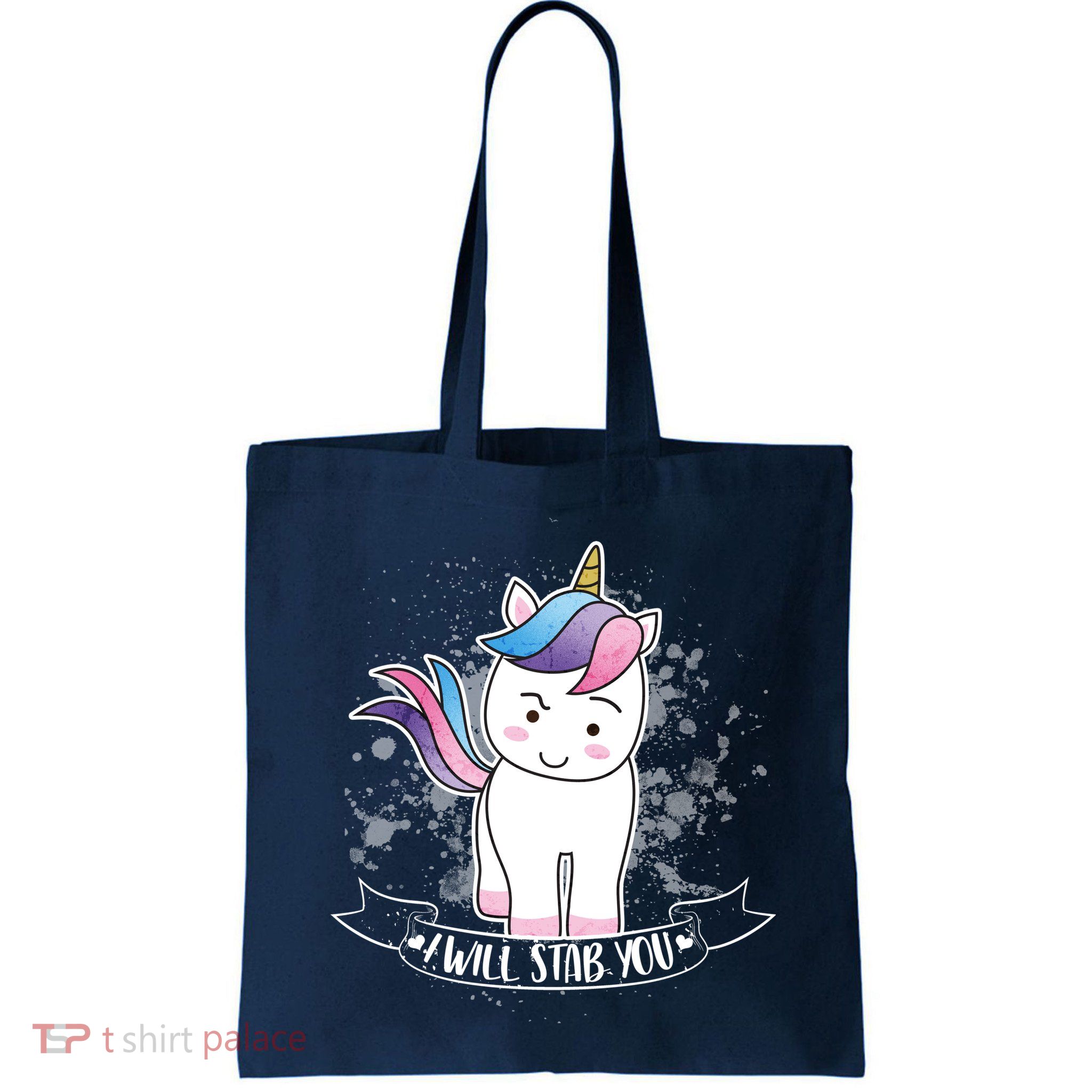 I Will Stab You Unicorn Bag
