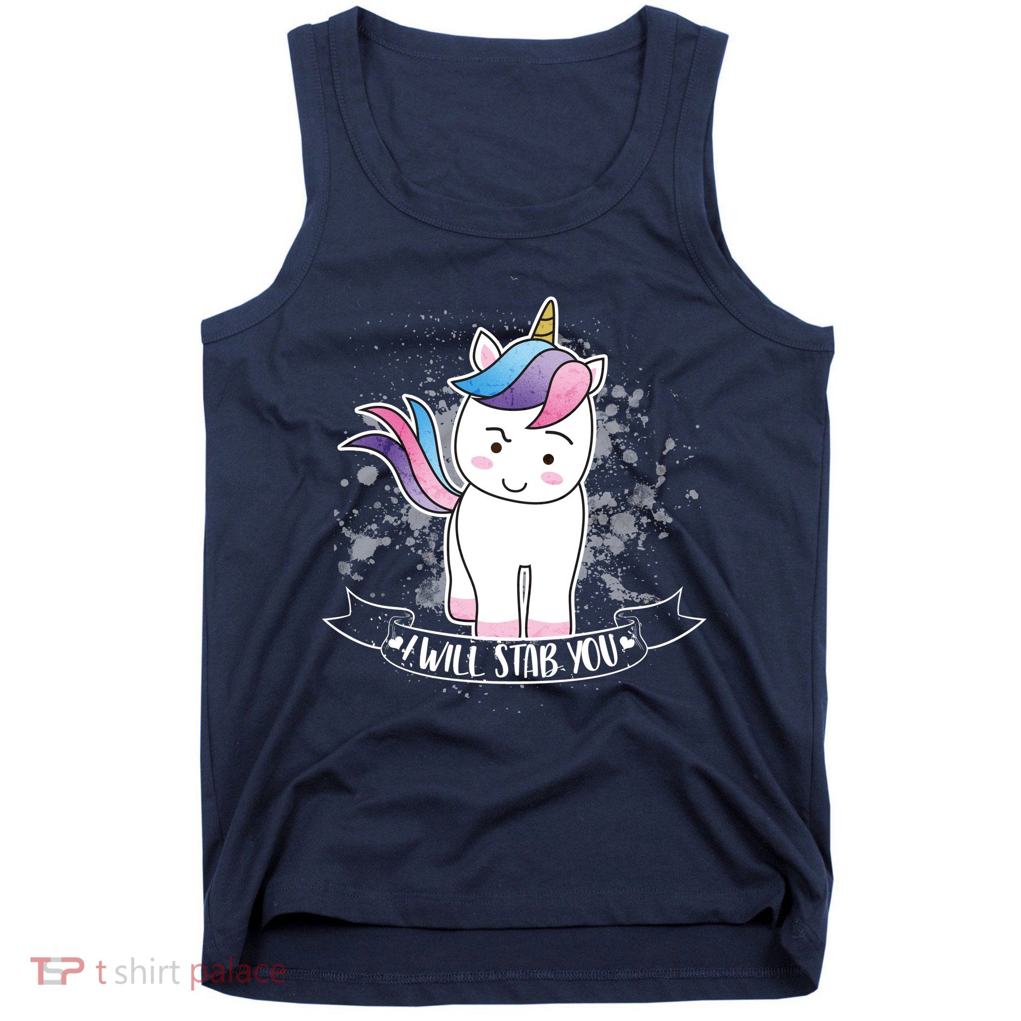I Will Stab You Unicorn Tank Top