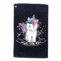 I Will Stab You Unicorn Golf Towel
