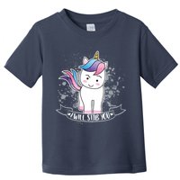 I Will Stab You Unicorn Toddler T-Shirt