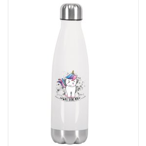 I Will Stab You Unicorn Stainless Steel Insulated Water Bottle