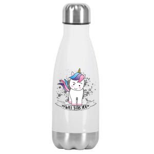 I Will Stab You Unicorn Stainless Steel Insulated Water Bottle